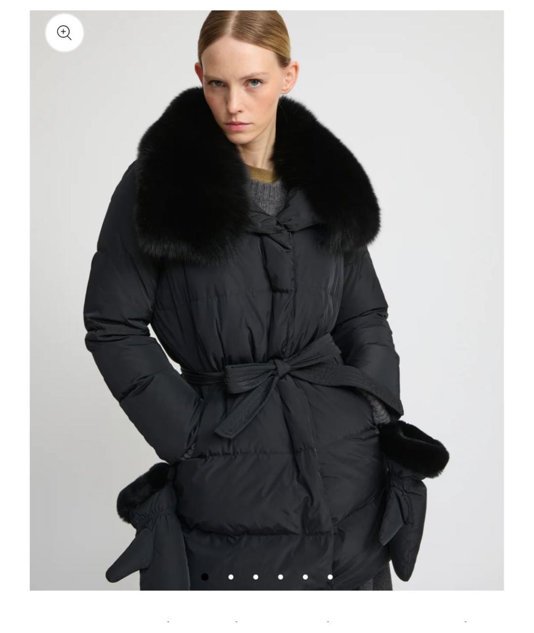 YVES SALOMON Черный пуховик, фото 5