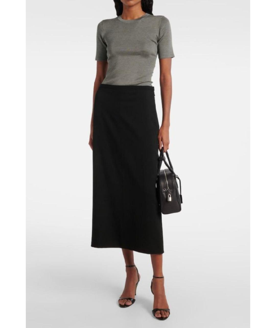 THE ROW Черная кожаная сумка с короткими ручками, фото 7