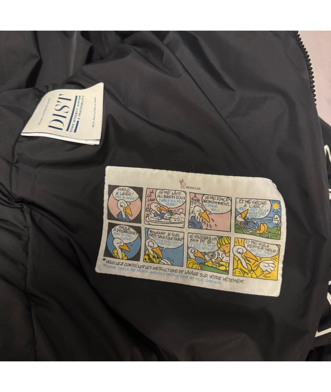 MONCLER Черный пуховик, фото 6