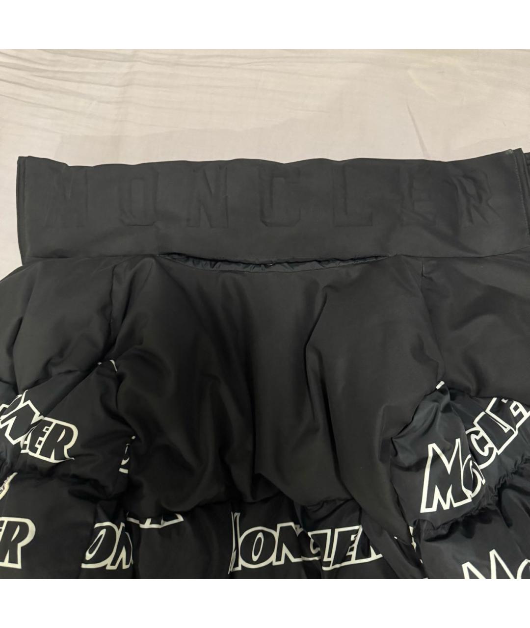MONCLER Черный пуховик, фото 2