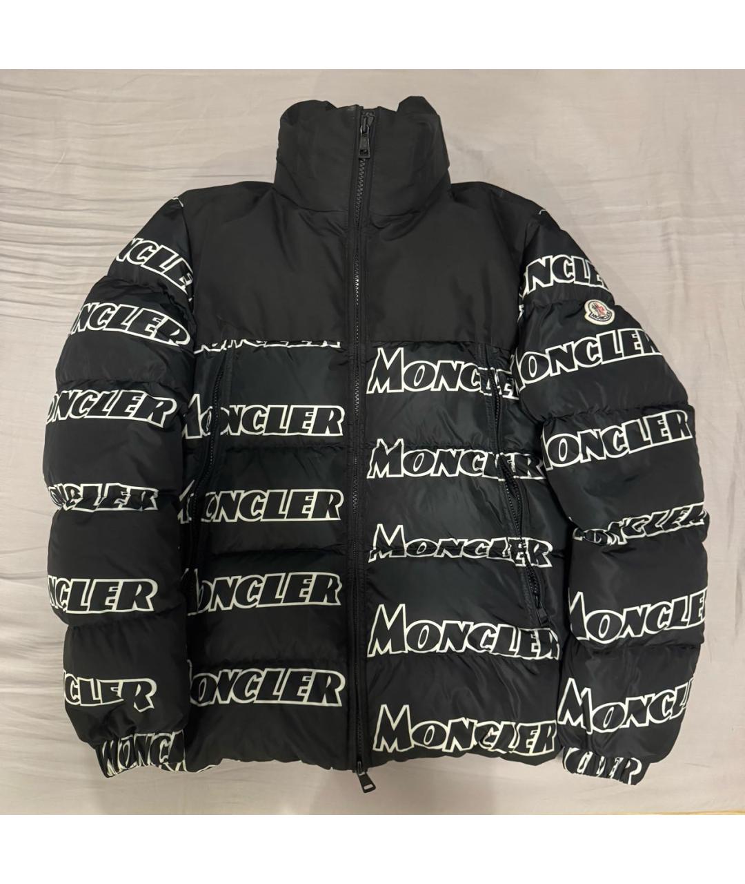 MONCLER Черный пуховик, фото 8