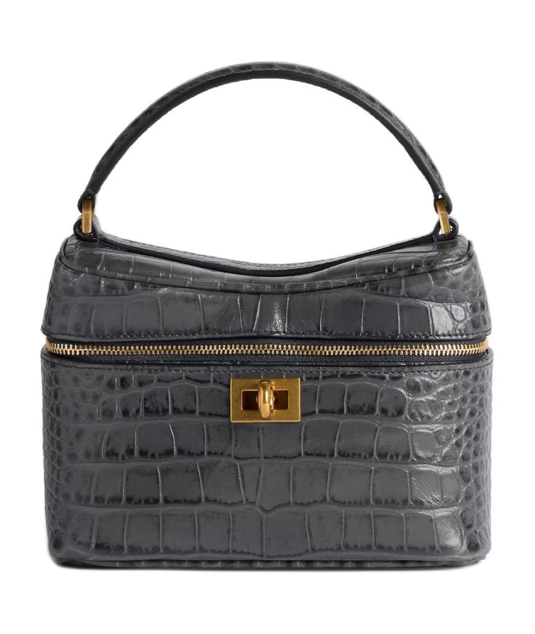 BALENCIAGA Черная кожаная сумка через плечо, фото 1