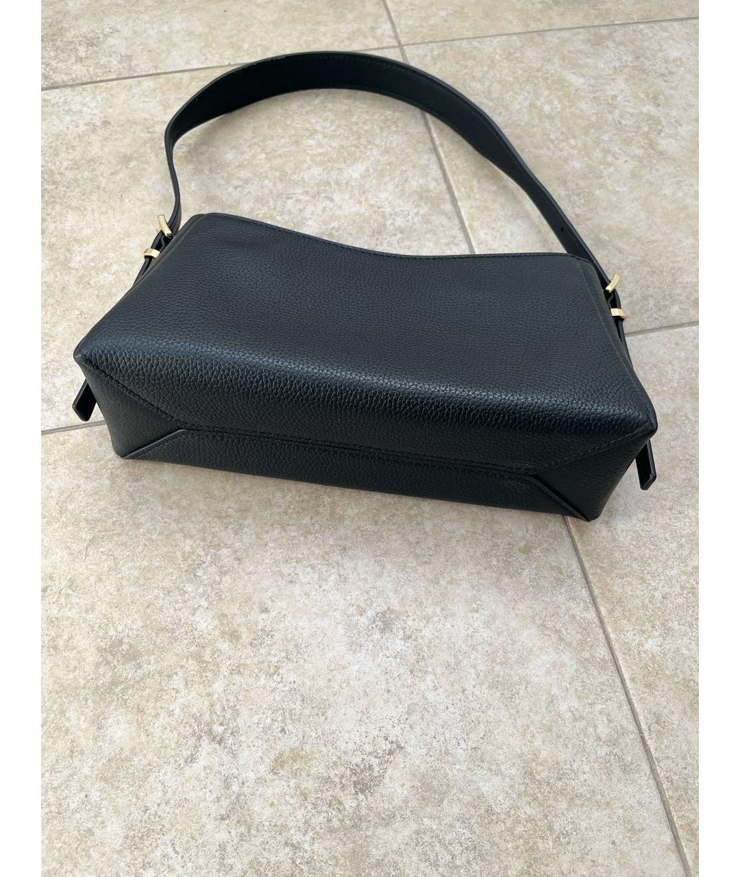 MICHAEL KORS Черная кожаная сумка через плечо, фото 3