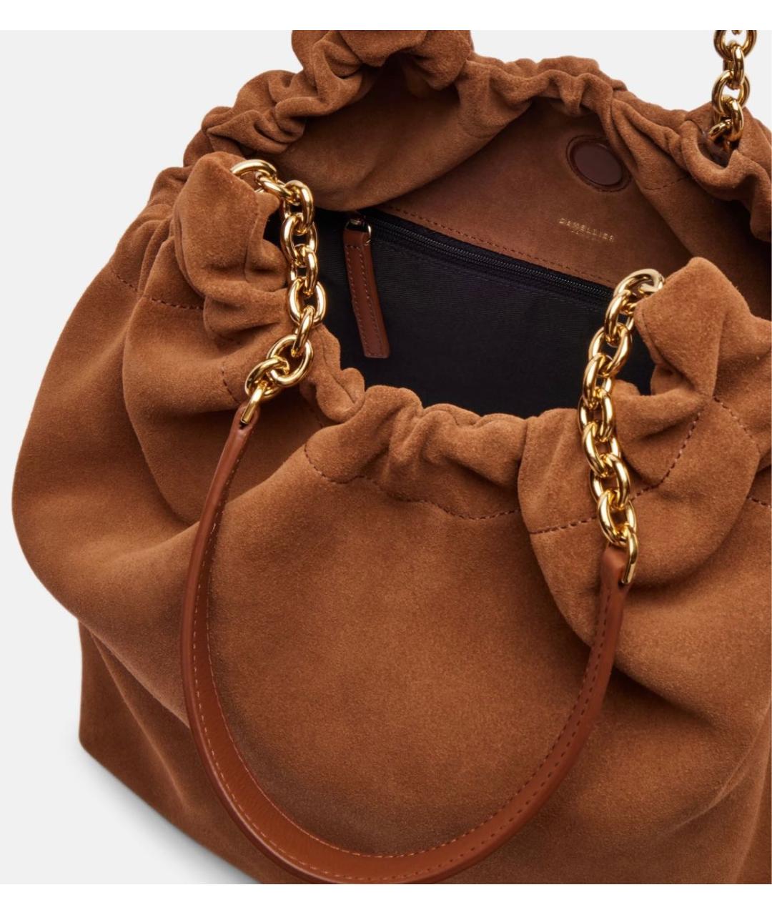 DEMELLIER Коричневая замшевая сумка через плечо, фото 4
