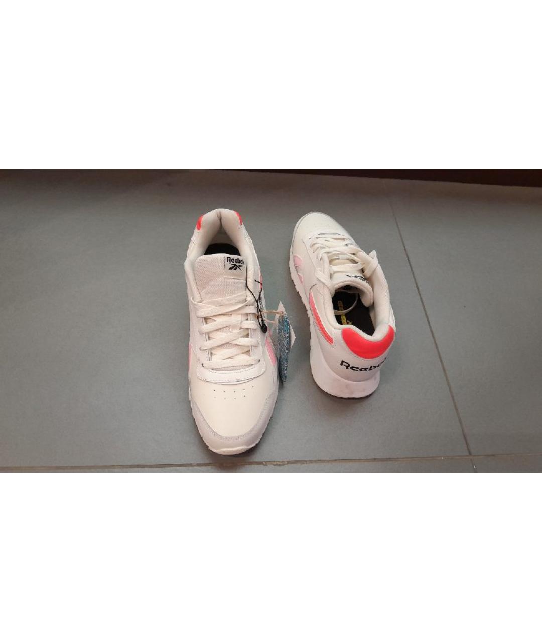 REEBOK Белые кожаные низкие кроссовки / кеды, фото 8