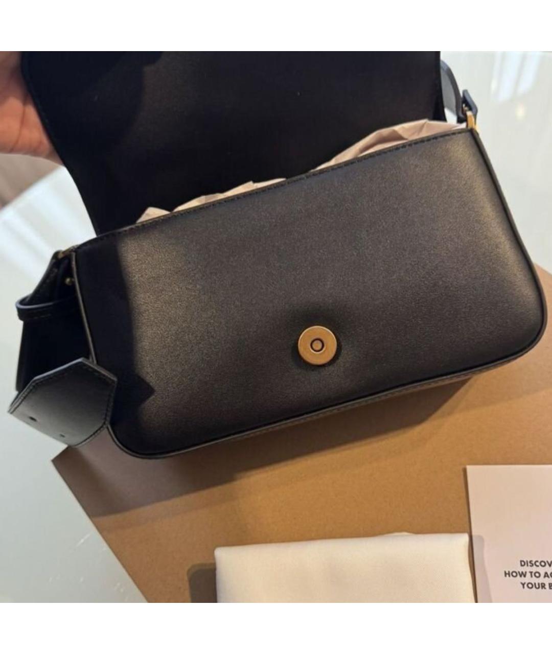 PINKO Черная кожаная сумка через плечо, фото 5