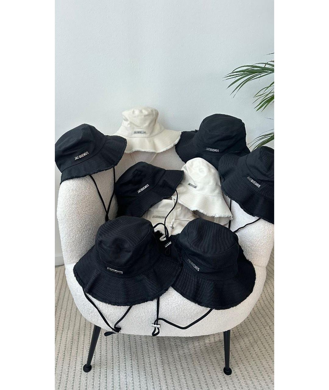 JACQUEMUS Белая хлопковая панама, фото 4