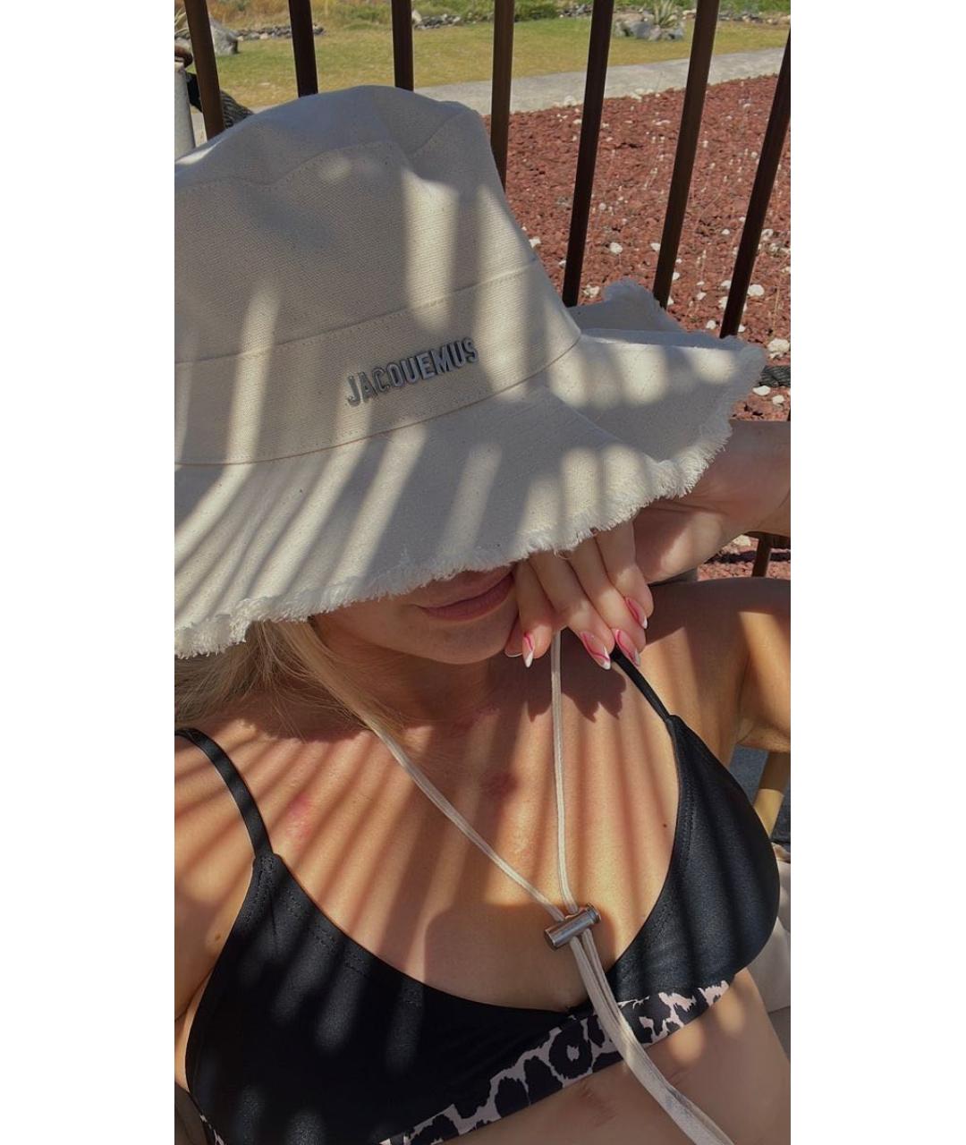 JACQUEMUS Белая хлопковая панама, фото 3