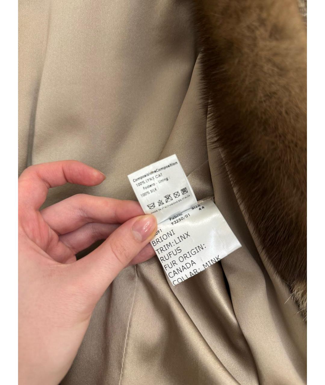 KITON Бежевая шуба, фото 6