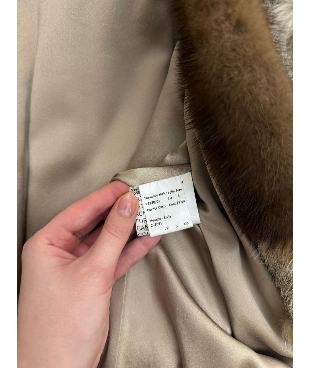 KITON Бежевая шуба, фото 5