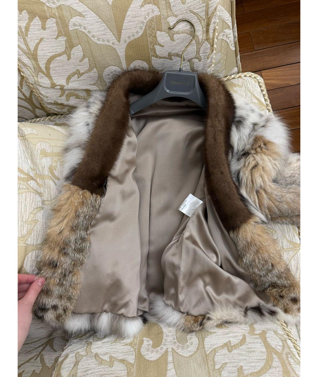 KITON Бежевая шуба, фото 4