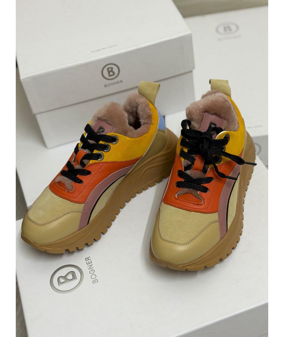 BOGNER Мульти кожаные кроссовки, фото 2