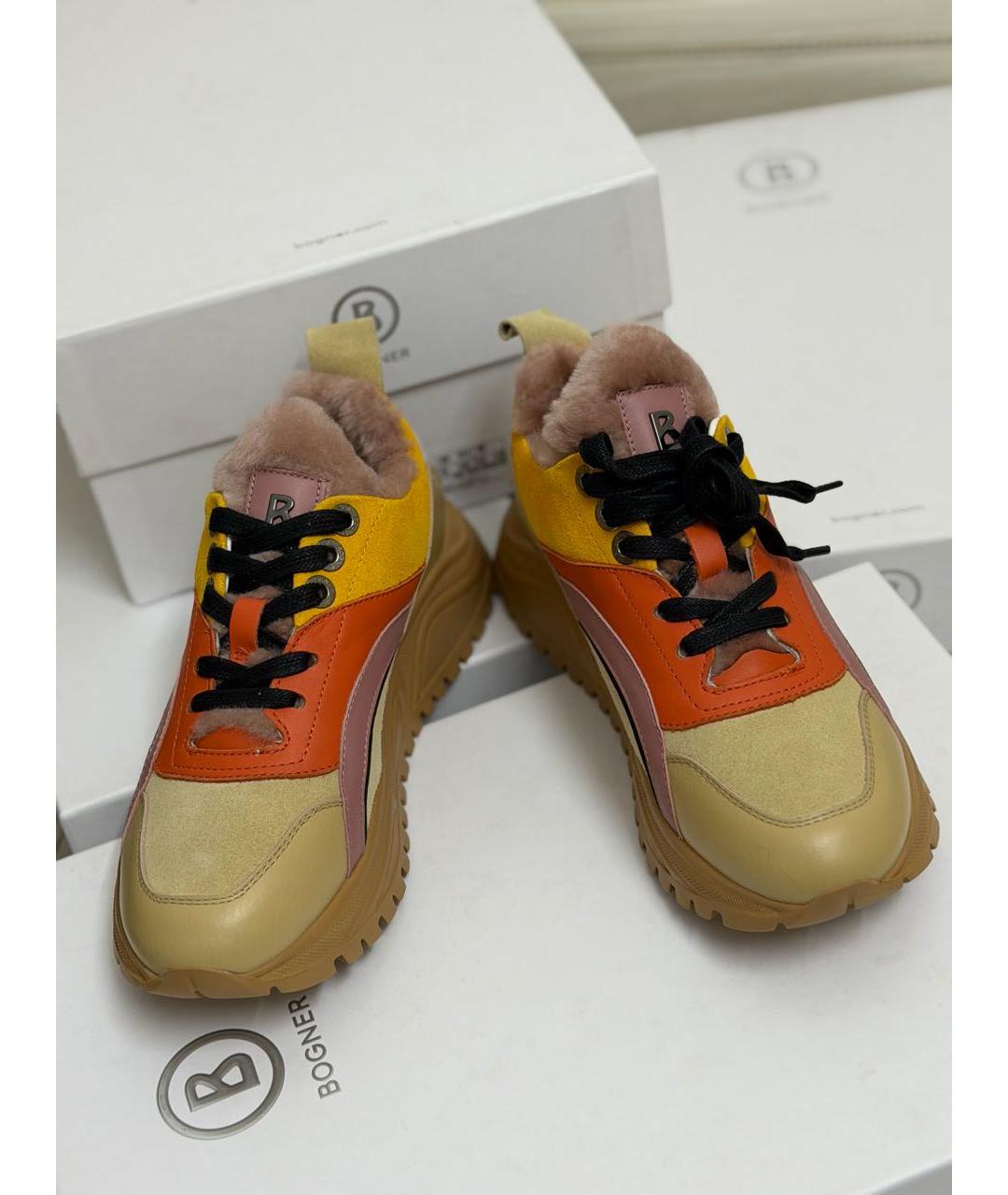 BOGNER Мульти кожаные кроссовки, фото 3