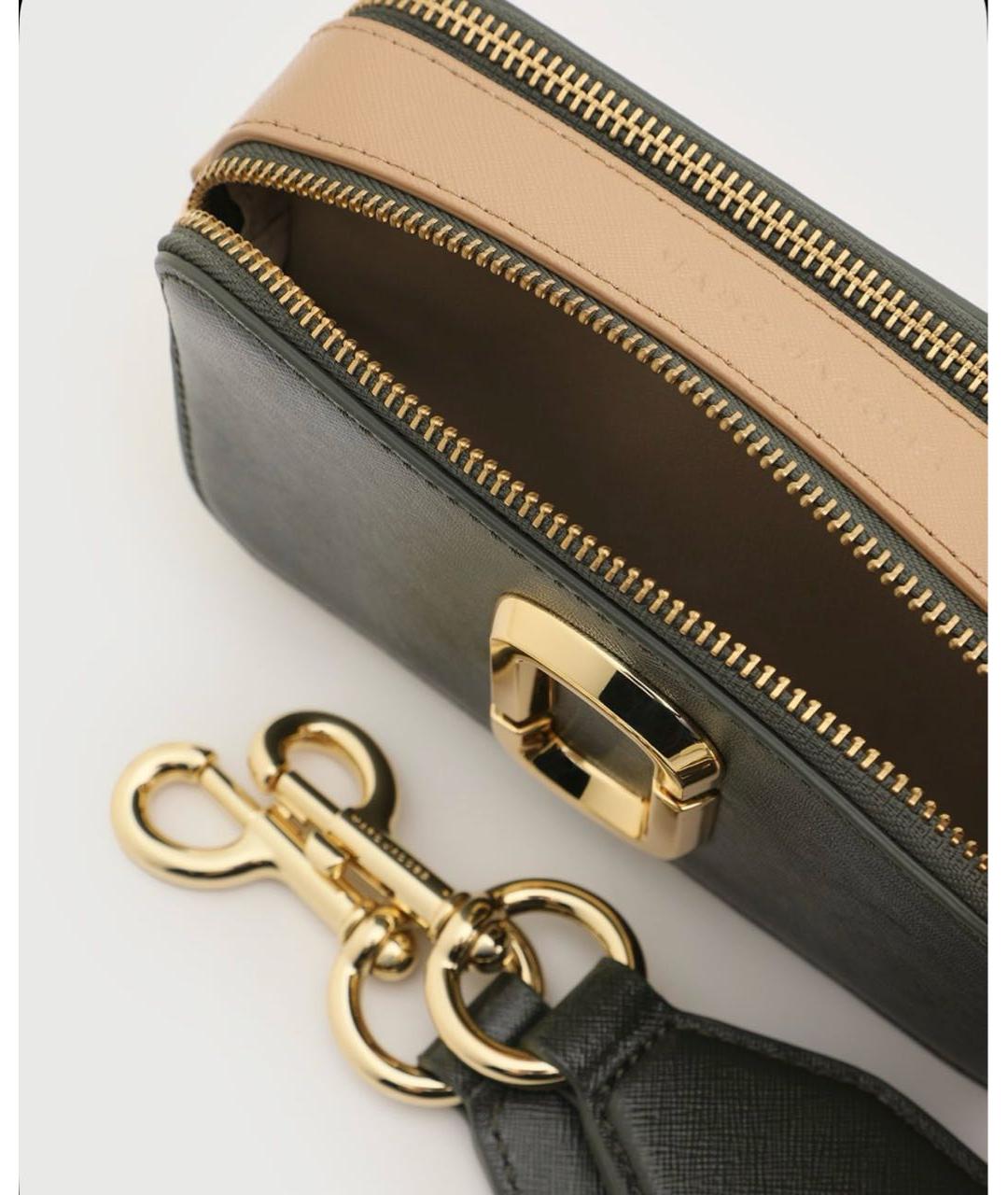 MARC JACOBS Хаки кожаная сумка через плечо, фото 4