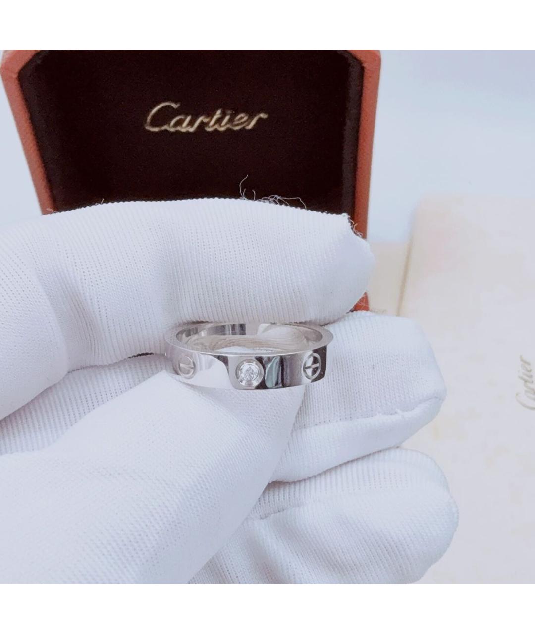 CARTIER Белое кольцо из белого золота, фото 2