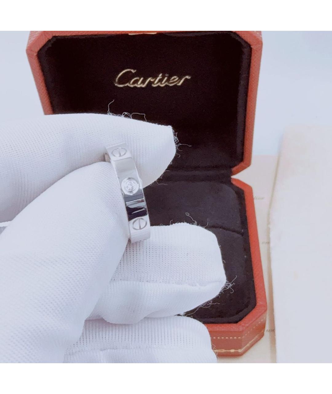 CARTIER Белое кольцо из белого золота, фото 4