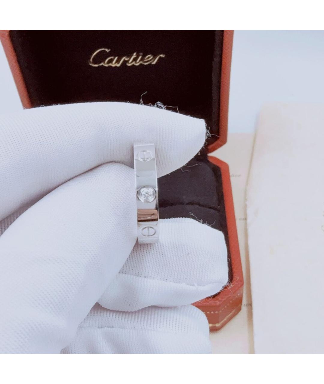 CARTIER Белое кольцо из белого золота, фото 3