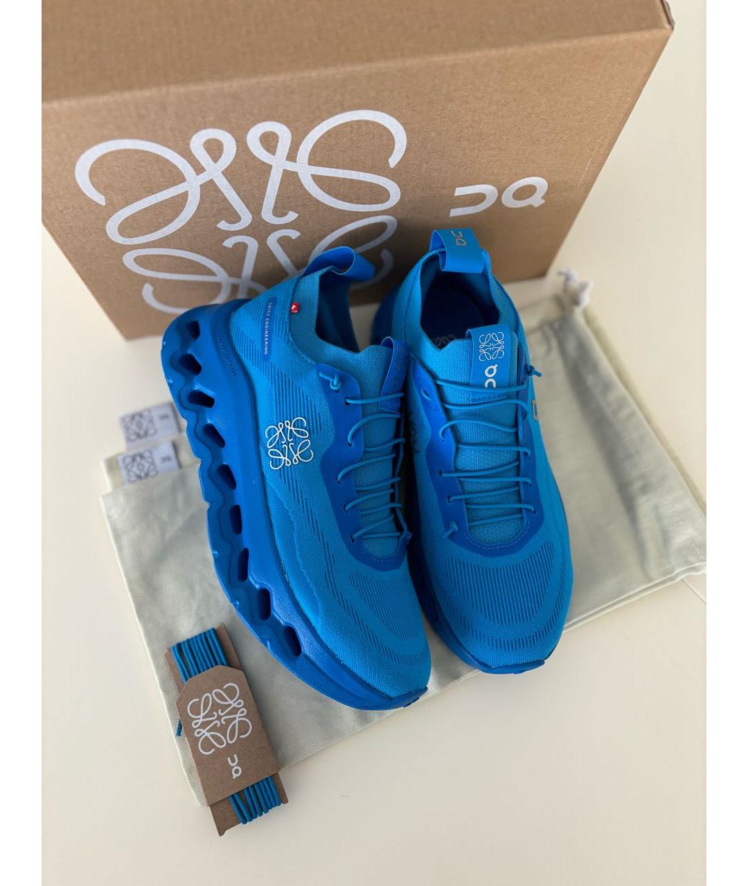 LOEWE Синие кроссовки, фото 8