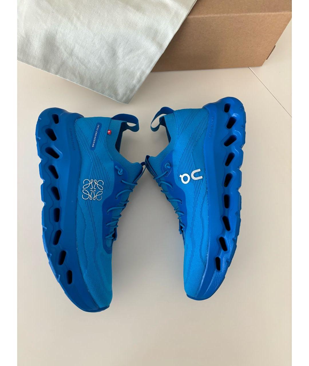 LOEWE Синие кроссовки, фото 4