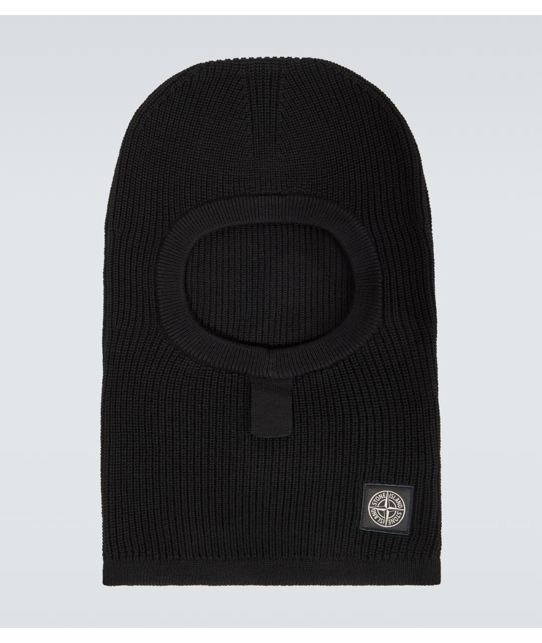 STONE ISLAND Черная шерстяная шапка, фото 10