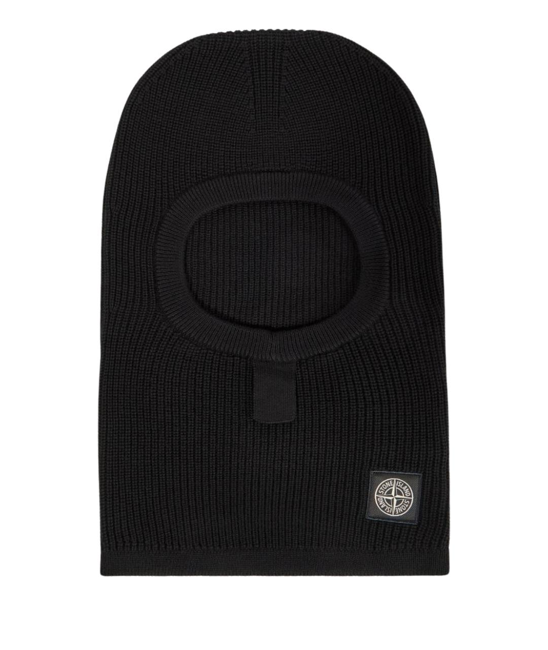 STONE ISLAND Черная шерстяная шапка, фото 1