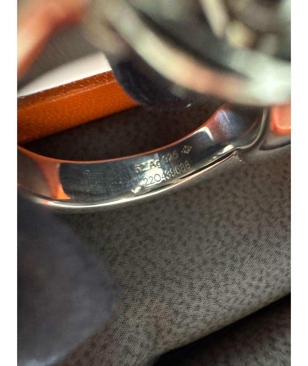 HERMES Серебряное серебряное кольцо, фото 4