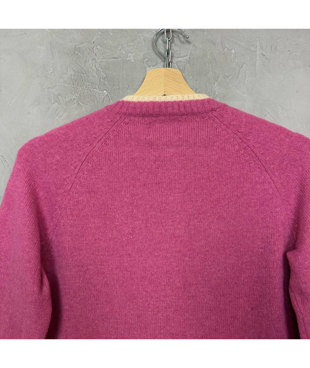 WOOLRICH Розовый шерстяной джемпер / свитер, фото 6