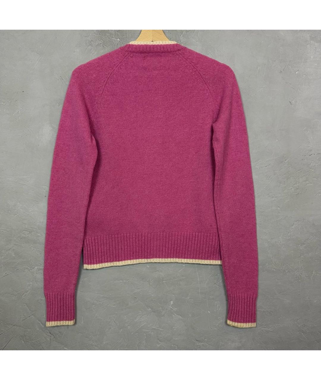 WOOLRICH Розовый шерстяной джемпер / свитер, фото 5