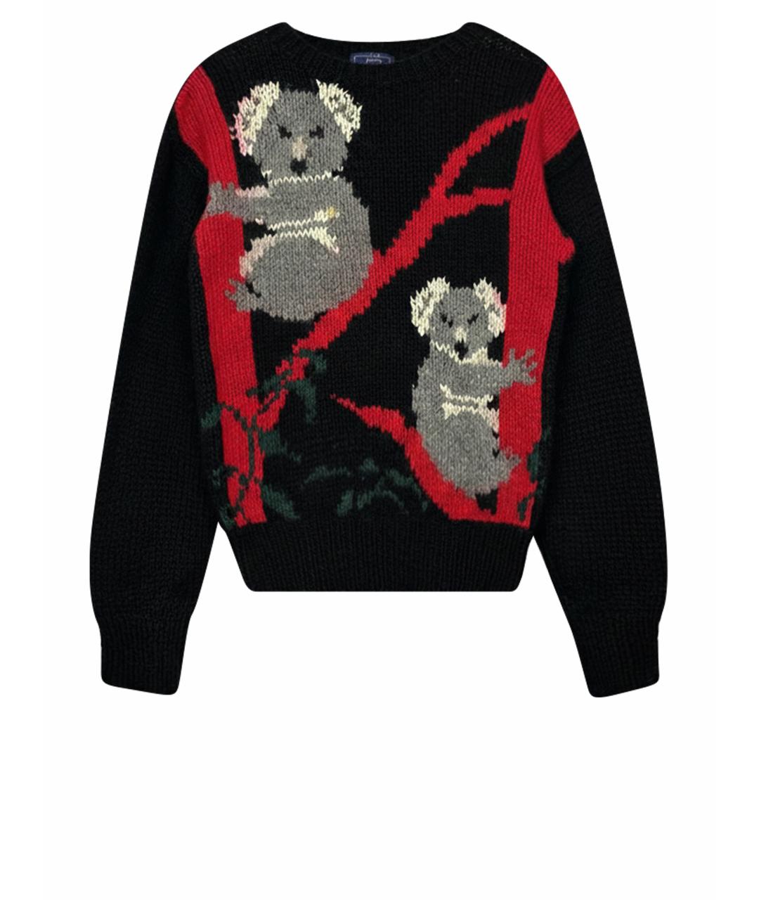 WOOLRICH Черный шерстяной джемпер / свитер, фото 1