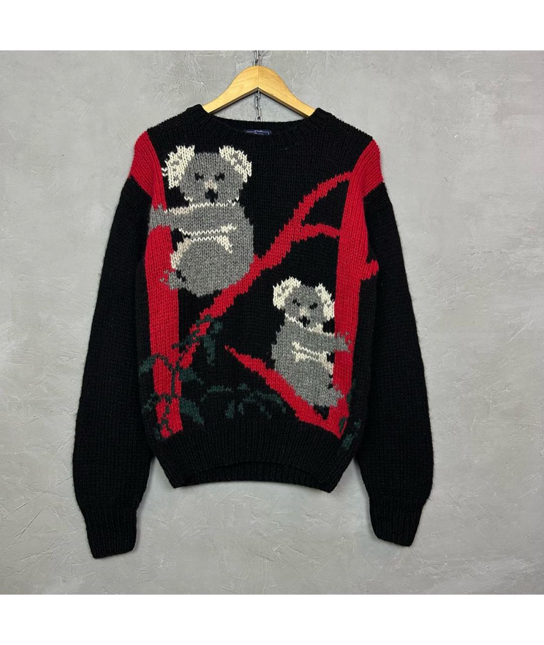 WOOLRICH Черный шерстяной джемпер / свитер, фото 8