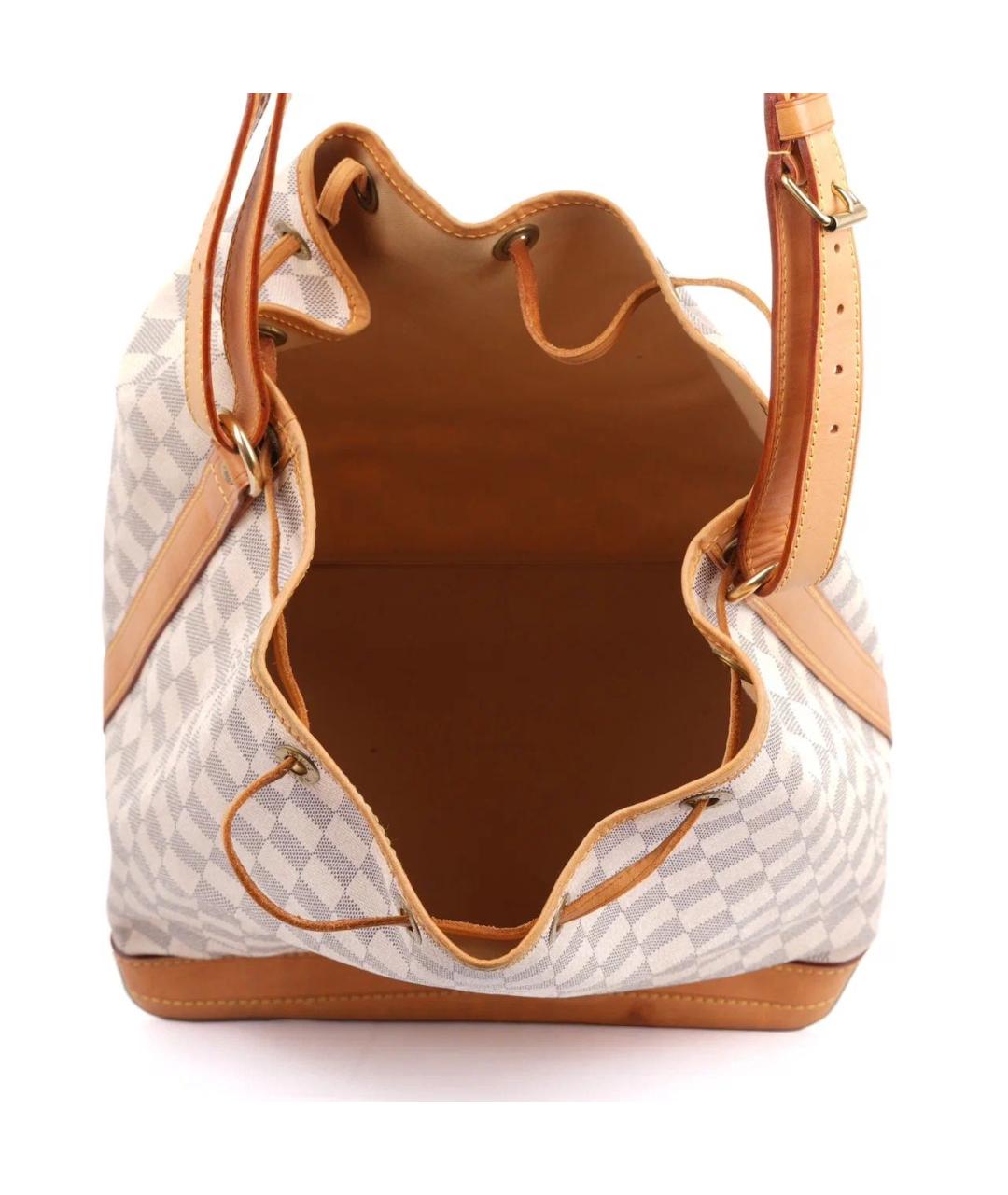 LOUIS VUITTON Белая кожаная сумка через плечо, фото 7