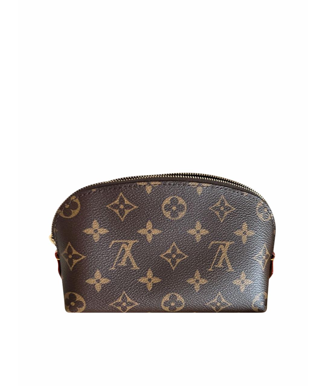 LOUIS VUITTON Коричневая косметичка из искусственной кожи, фото 1