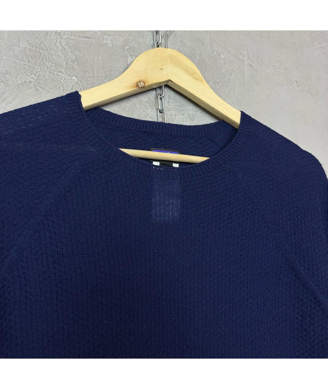 PATAGONIA Темно-синий шерстяной джемпер / свитер, фото 3