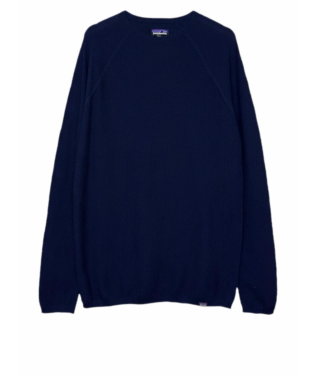 PATAGONIA Темно-синий шерстяной джемпер / свитер, фото 1