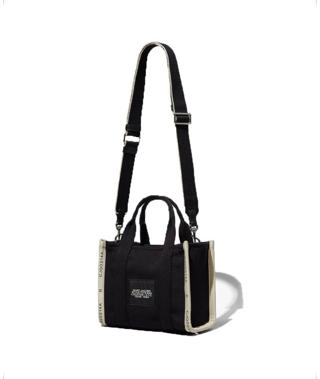 MARC JACOBS Черная тканевая сумка с короткими ручками, фото 7