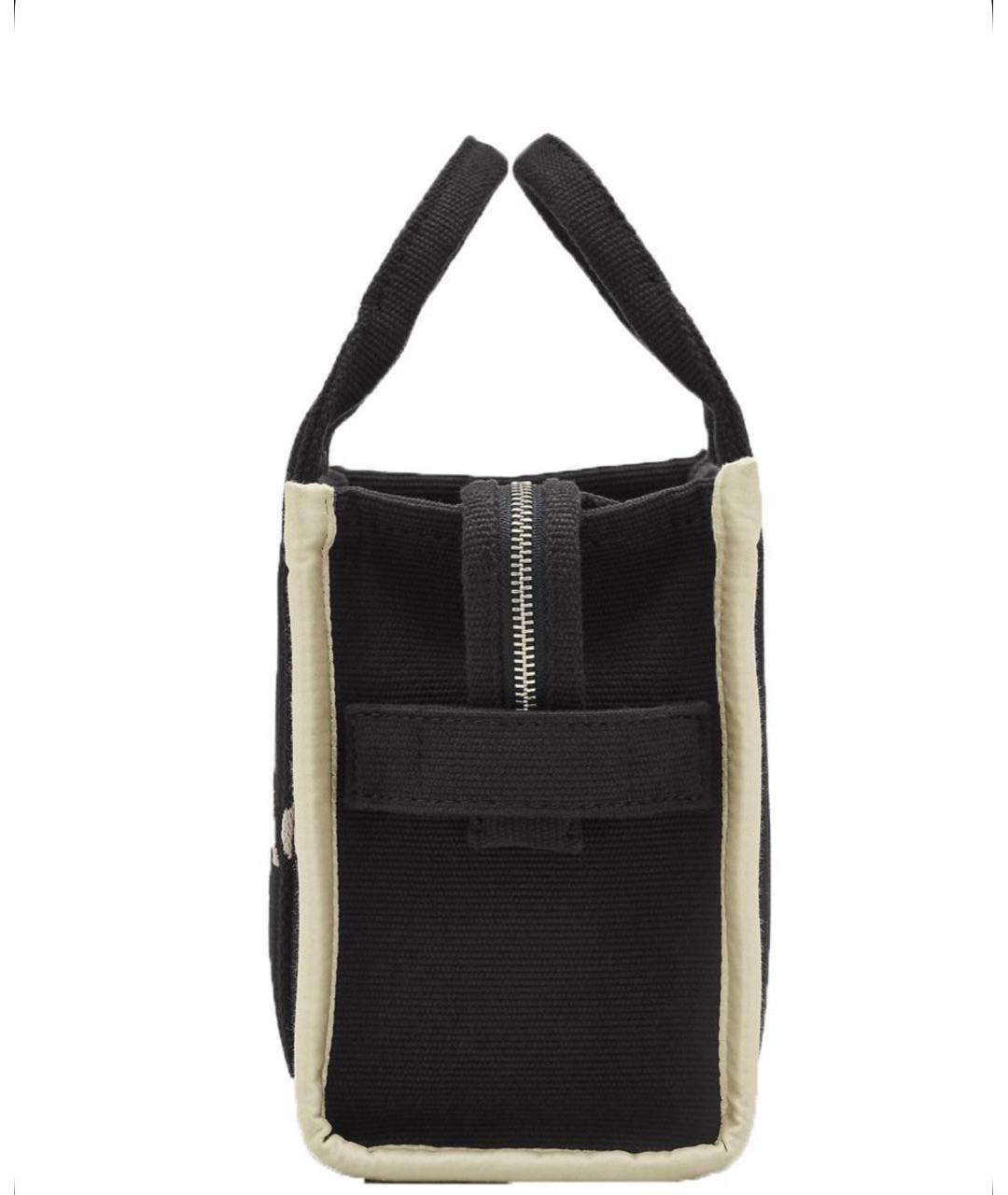 MARC JACOBS Черная тканевая сумка с короткими ручками, фото 6