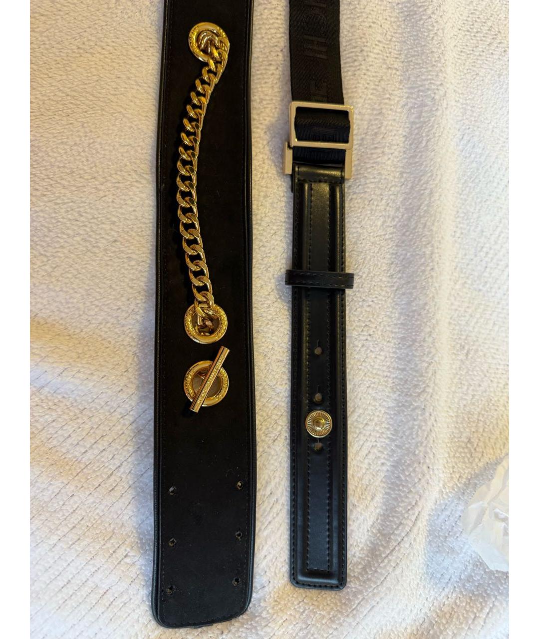 ELISABETTA FRANCHI Черный ремень из искусственной кожи, фото 4