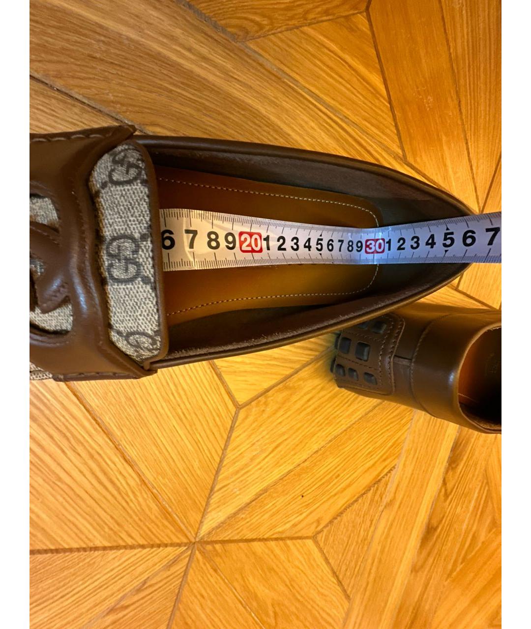 GUCCI Коричневые кожаные мокасины, фото 7