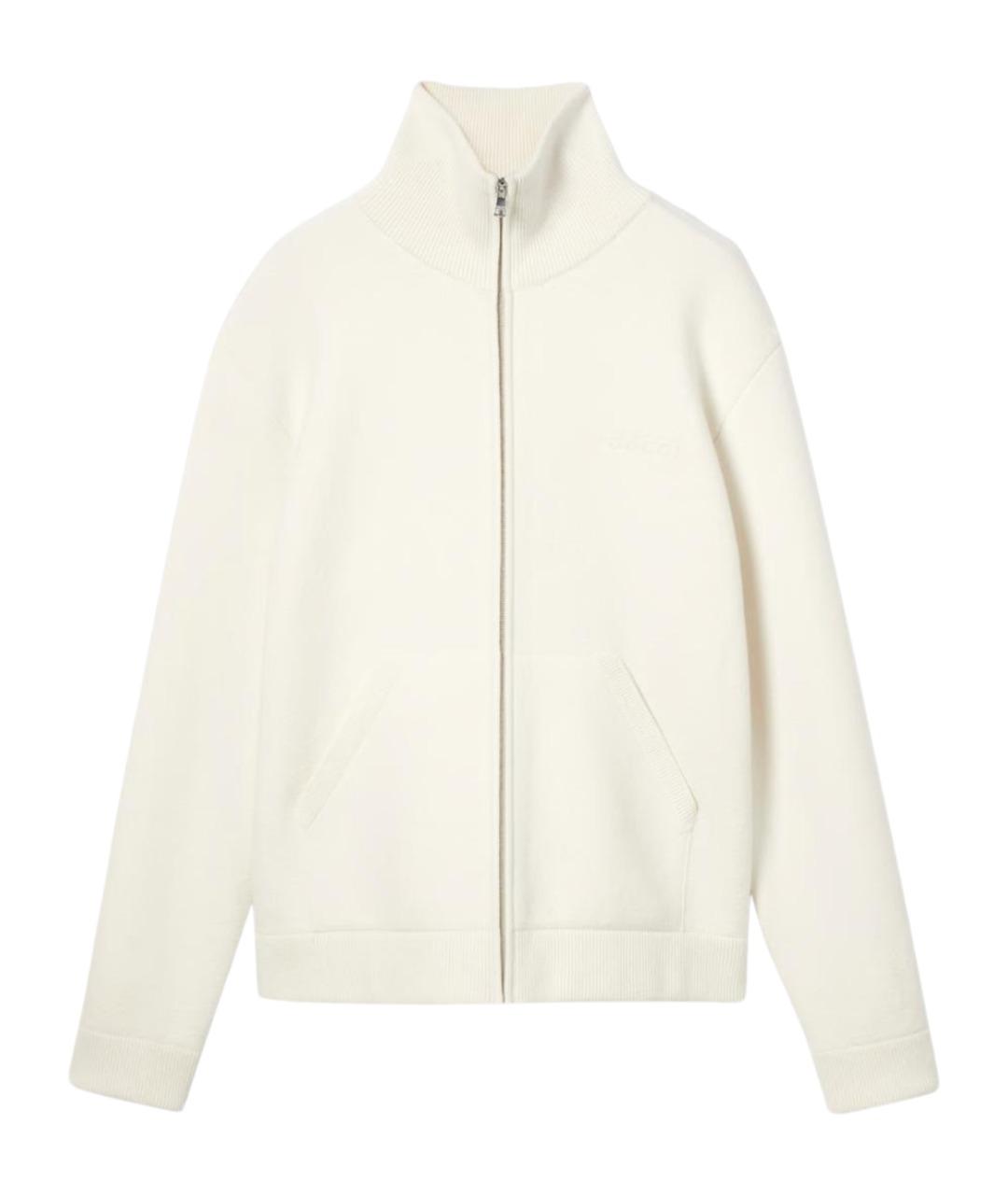 GUCCI Белый шерстяной кардиган, фото 1