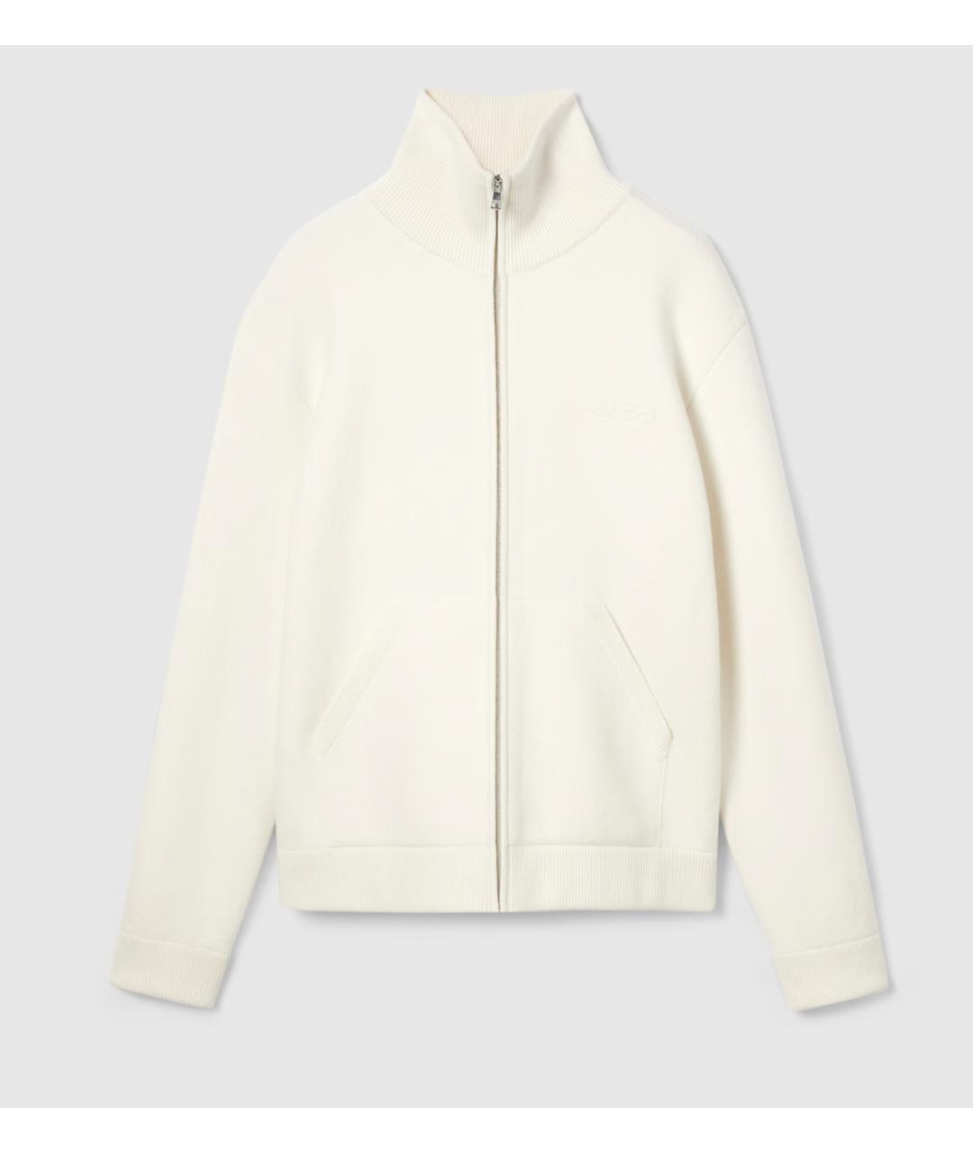 GUCCI Белый шерстяной кардиган, фото 6