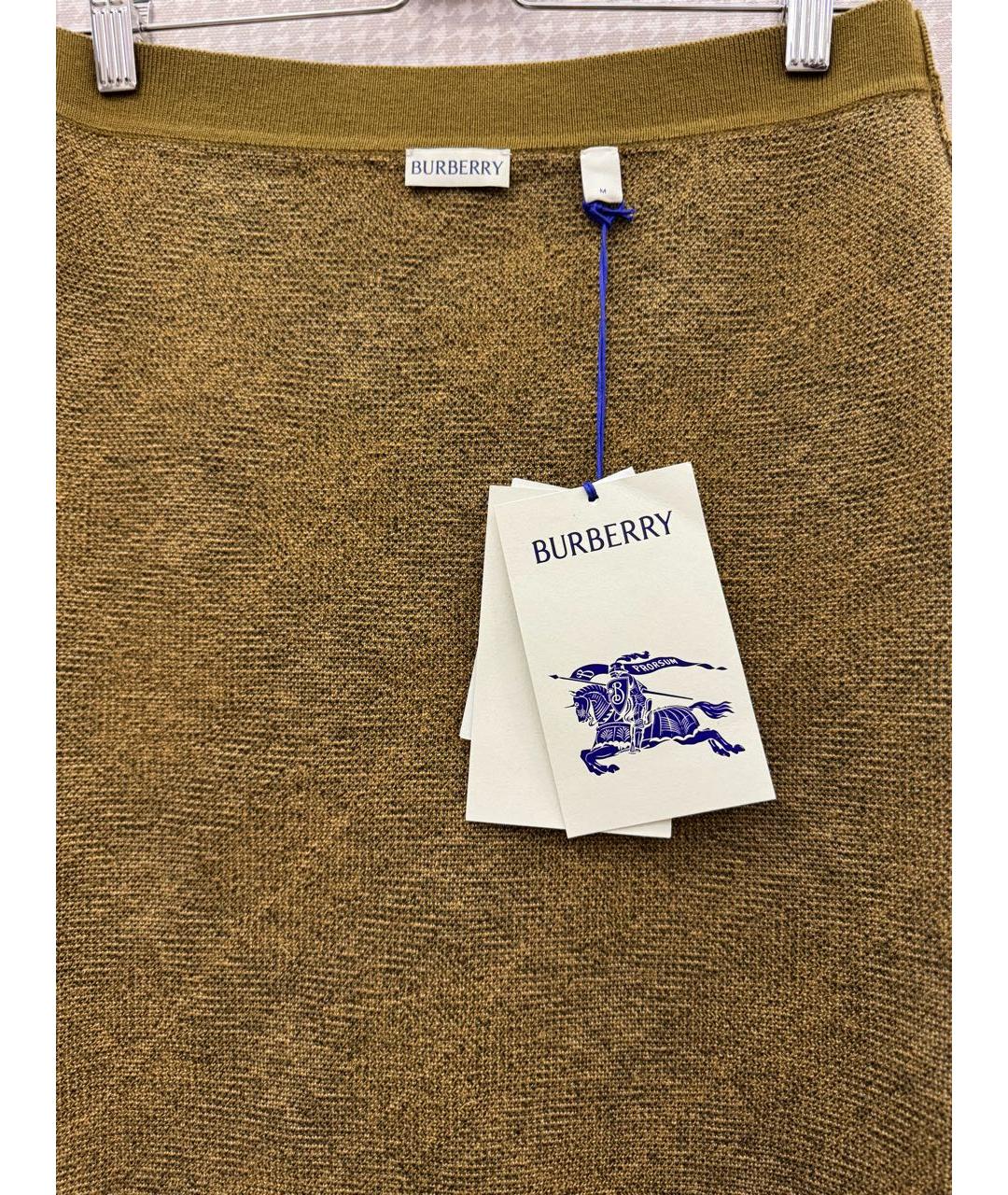 BURBERRY Мульти шерстяная юбка мини, фото 3