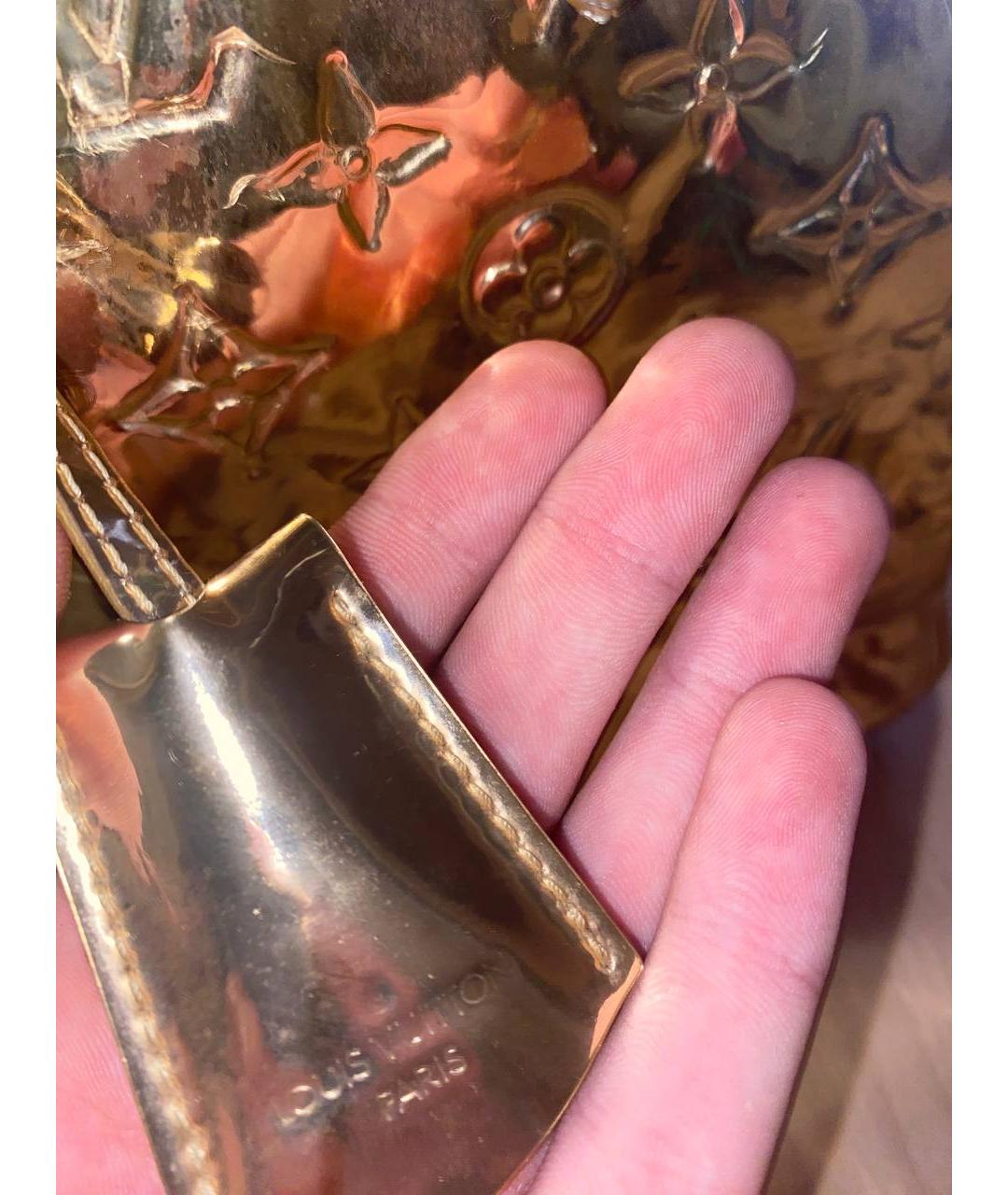 LOUIS VUITTON Золотая сумка с короткими ручками, фото 6