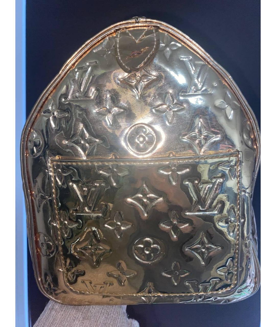 LOUIS VUITTON Золотая сумка с короткими ручками, фото 5