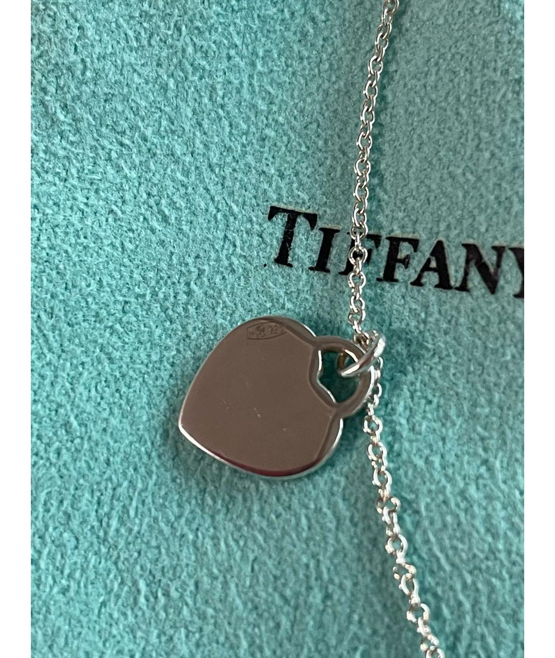 TIFFANY&CO Бирюзовое серебряное колье, фото 8