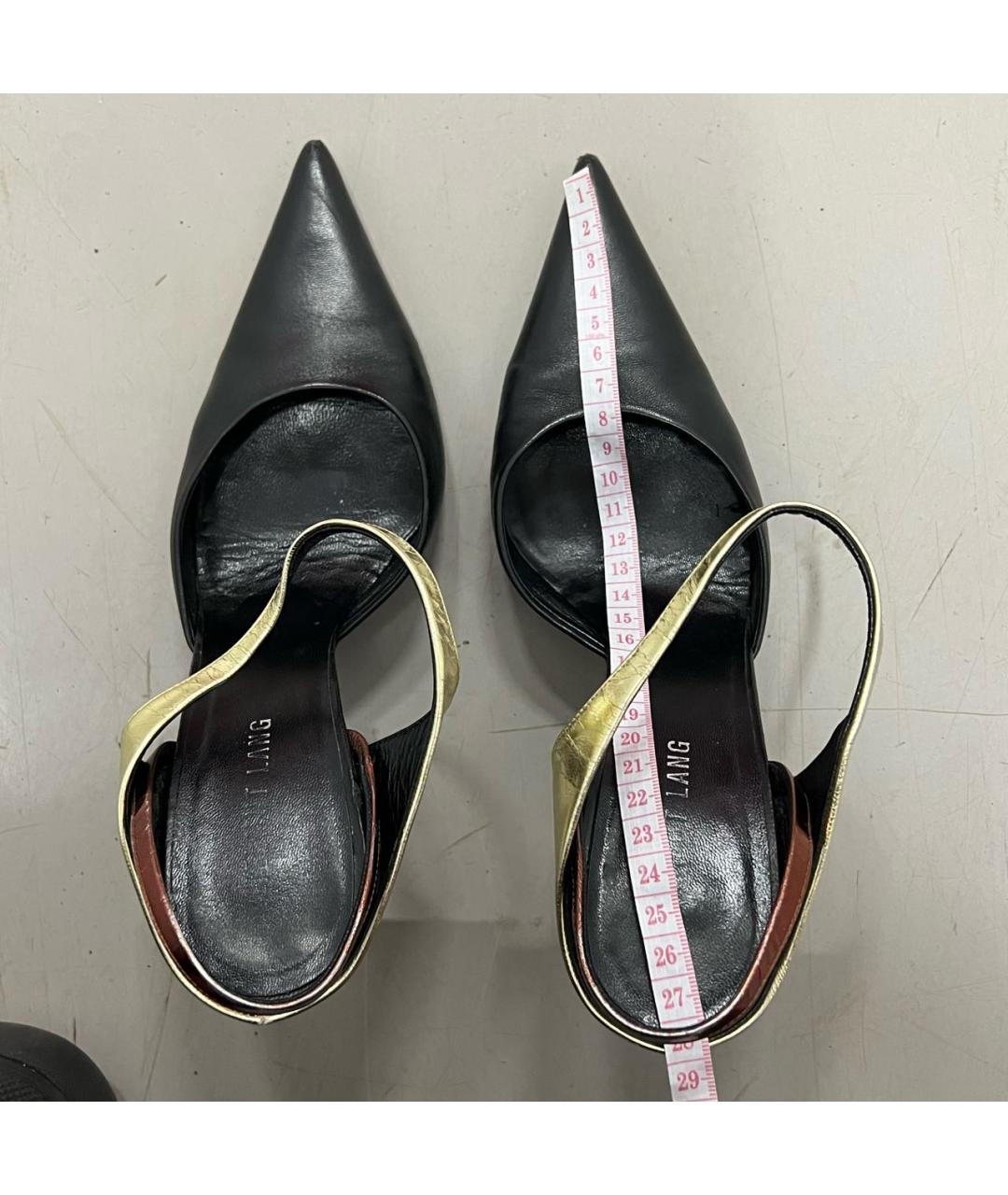 HELMUT LANG Черные кожаные туфли, фото 6