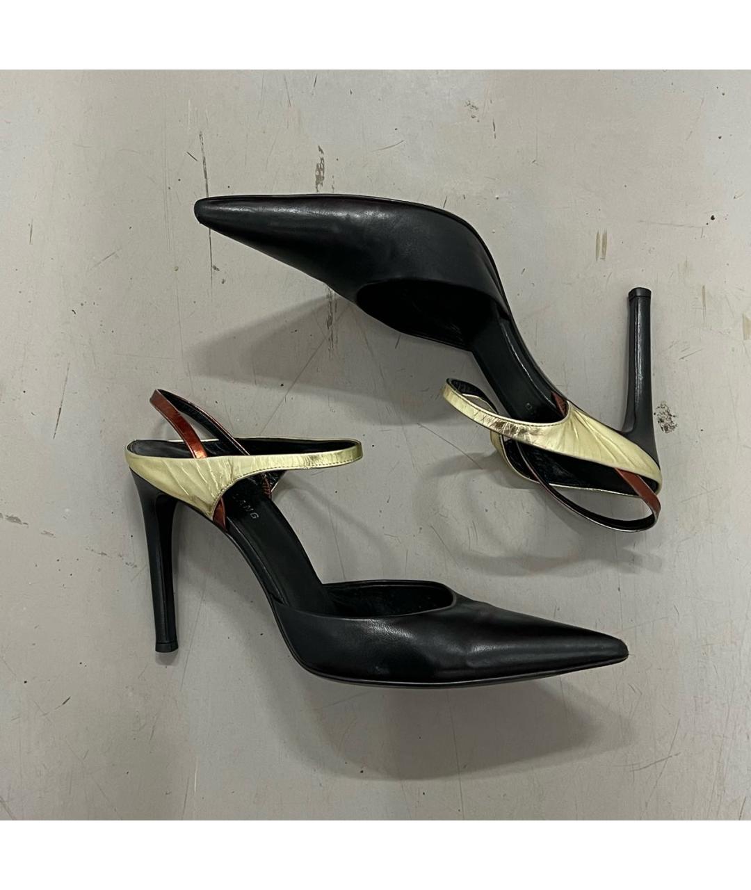 HELMUT LANG Черные кожаные туфли, фото 7