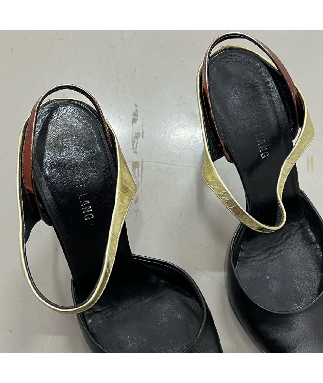 HELMUT LANG Черные кожаные туфли, фото 3