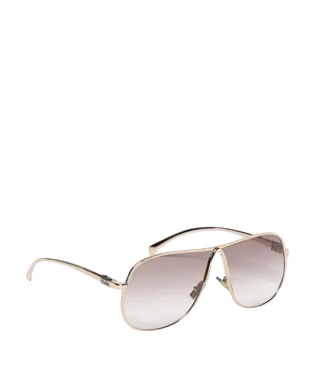 MIU MIU Золотые солнцезащитные очки, фото 1