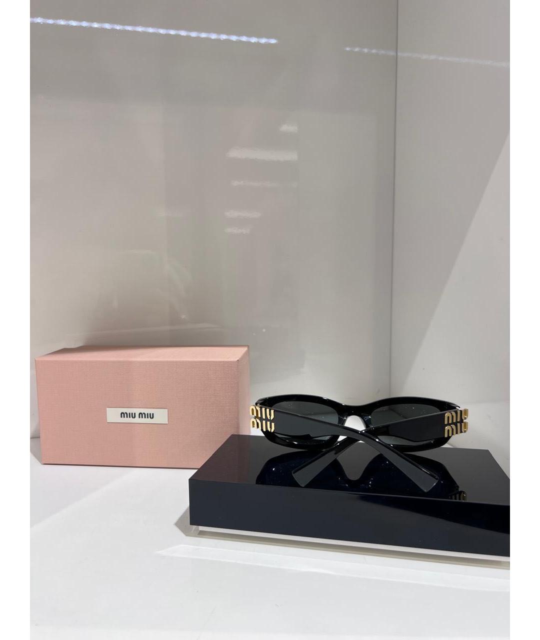MIU MIU Черные солнцезащитные очки, фото 4