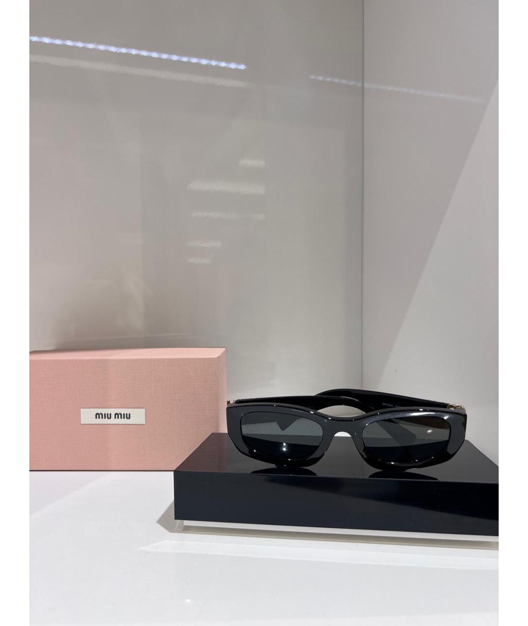 MIU MIU Черные солнцезащитные очки, фото 3